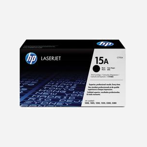 Cartouche de Toner Noir HP 15A LaserJet Original (C7115A) - Rendement Standard 2500 pages - Pour Imprimantes LaserJet Compatibles - Dimensions 344 x 122 x 196 mm