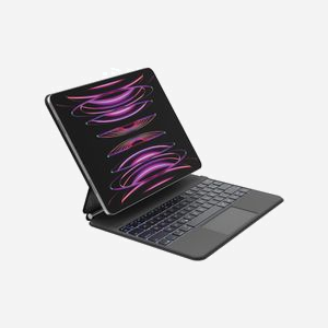 Belkin Étui Clavier Folio Similicuir Noir AZERTY pour iPad Pro 13" (M4) - Batterie 600 mAh - 230 x 285 x 17.2 mm - 660g - Ref BBZ003FR-V2