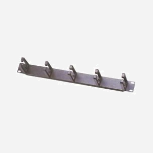 MCL Guide Câble Horizontal 5 Anneaux (1U) Acier Noir 19" RoHS - Ref 9A/GC-5 - 48.3 cm (19 pouces) - Pour Rack Serveur ou Baie de Brassage