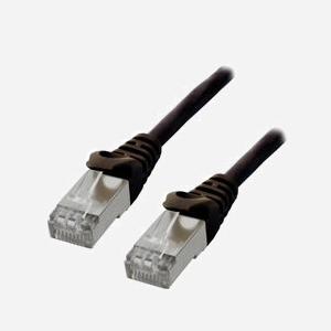 Câble Réseau MCL FTP6-1M/N Noir Cat6 F/UTP (FTP) 1m RJ45 Mâle-Mâle CCA 26AWG Contacts Or avec Gaine PVC et Blindage Connecteur - Miniature 2