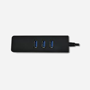 MCL Adaptateur USB Type-C vers RJ45 Gigabit Ethernet + Hub 3 ports USB 3.0, 5 Gbps, Compatible Windows/macOS/Linux/Android, câble 0.25m - Miniature 4