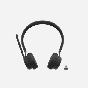 Lenovo Casque VoIP Sans Fil 4XD1M80020 Bluetooth 5.3 Arceau Binaural Supra-Aural Noir, Micro Boom Anti-Bruit, Autonomie 31h, 20-20000Hz, 140g - Miniature 4