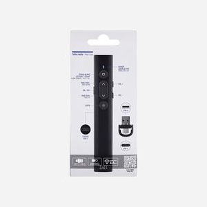 T'nB LASEREMOTE2 Télécommande USB 2.4GHz Noire avec Pointeur Laser Rouge, Batterie Lithium 200mAh, compatible Windows et macOS. Dimensions: 138x20x12mm - Miniature 5
