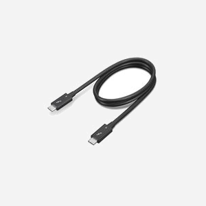 Câble Lenovo 4X91K16968 Thunderbolt 4 0.7m, 40Gbit/s, USB-C Mâle vers Mâle, Noir, Diamètre 4.6mm, Compatible DisplayPort Alt Mode - Miniature 1