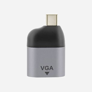 T'nB MINITCVGA Adaptateur VGA Femelle vers USB Type-C, Couleur Noir et Gris, Poids 9g, Interface d'Hôte VGA, Interface de Sortie USB Type-C - Miniature 1