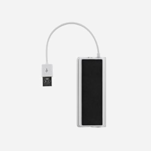 T'nB HUBUSB4ALU : Hub USB 2.0 Blanc - 4 Ports USB 2.0 Type-A, 480 Mbit/s, Câble 0.14m, Dimensions 55x1x55mm, Interface hôte USB 2.0 - Miniature 4