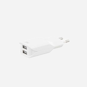 T'nB CH2USB24A Chargeur secteur 2 ports USB 2.4A max avec Smart IC pour optimisation de charge appareils mobiles (Tablettes, Smartphones, MP3...) - Miniature 1