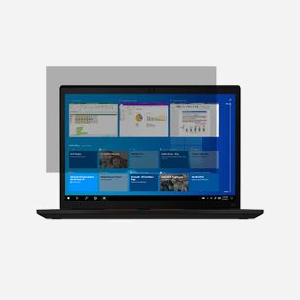 Lenovo 4XJ1M77975 : Filtre de confidentialité sans bords pour ordinateur portable 16", angle de vue limité à 30°, transmission de la lumière 85%, anti-blue. Compatible ThinkBook 16 Gen 4, X13 Gen 2. 140g.