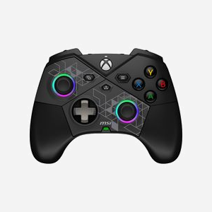 MSI FORCE PRO W Controller - Manette de Jeu USB 2.0/Sans Fil 2.4 GHz, Android/PC/Xbox One/Series, Batterie 1000mAh, Autonomie 48h, Noir