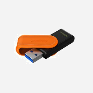 Kingston Technology DataTraveler Exodia S 256GB USB 3.2 Gen 1 Type-A Noir/Orange Compatible Windows/macOS/Linux/ChromeOS (DTXS/256GB) - Miniature 2