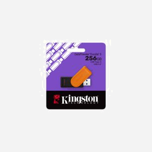 Kingston Technology DataTraveler Exodia S 256GB USB 3.2 Gen 1 Type-A Noir/Orange Compatible Windows/macOS/Linux/ChromeOS (DTXS/256GB) - Miniature 3