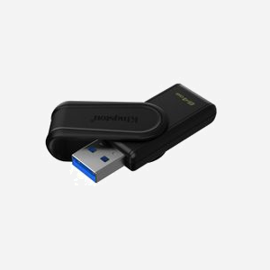Kingston Technology DataTraveler Exodia S DTXS/64GB 64Go USB 3.2 Gen 1 Type-A Noir OS compatibles Windows/macOS/Linux/ChromeOS - Miniature 2