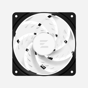 Zalman ZM-AF120R ARGB Ventilateur 120mm Noir, 800-1500 tr/min, 46.6 CFM, 24.3 dB, 12V, Connecteur 4-pin, PC/PBT, pour Boitier PC