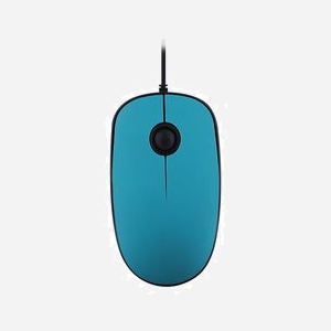 Souris T'nB MUSUNSETBL USB Type-A 1000 DPI Ambidextre Bleu - Connectivité Filaire, Adaptateur USB-C Inclus, 2 Boutons, Clic Silencieux, Compatible Windows/macOS - Miniature 2