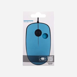 Souris T'nB MUSUNSETBL USB Type-A 1000 DPI Ambidextre Bleu - Connectivité Filaire, Adaptateur USB-C Inclus, 2 Boutons, Clic Silencieux, Compatible Windows/macOS - Miniature 5