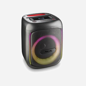 NGS Enceinte Party WILD SWAG GO Noire 40W RMS, Bluetooth 5.0, USB, AUX, MicroSD, Batterie 3600mAh, Autonomie 10h, Écran LED, 240x230x300mm, 3.2kg - Miniature 1