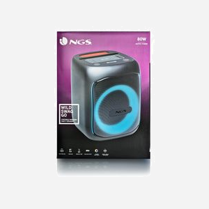 NGS Enceinte Party WILD SWAG GO Noire 40W RMS, Bluetooth 5.0, USB, AUX, MicroSD, Batterie 3600mAh, Autonomie 10h, Écran LED, 240x230x300mm, 3.2kg - Miniature 5