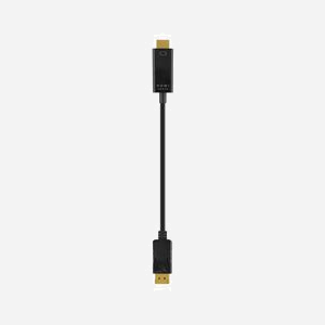 T'nB Câble Adaptateur Vidéo HDMIDP2, 2m, DisplayPort Mâle vers HDMI Type A Mâle, Connecteurs Plaqué Or, Noir - Miniature 2