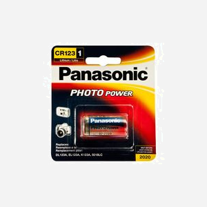 Panasonic CR-123APA/1B - Pile Lithium 3V Cylindrique à Usage Unique - 1 pièce