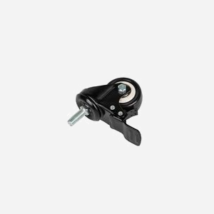 Lanberg AK-1601-B : Jeu de 4 roulettes noires pour rack, accessoire de montage pour baie informatique standard - Miniature 2
