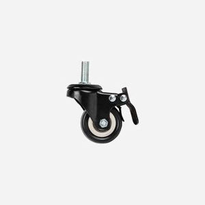 Lanberg AK-1601-B : Jeu de 4 roulettes noires pour rack, accessoire de montage pour baie informatique standard - Miniature 4