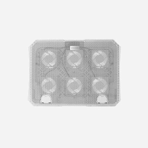 Mars Gaming MNBC23W Base de Refroidissement pour PC Portable jusqu'à 16" Blanche - 6 Ventilateurs LED Bleus, 2x USB 2.0, 6 Positions, Acier/Alu/ABS - Miniature 1