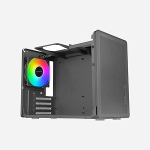 Boîtier PC Mars Gaming MC-XPS Mini Tower Noir - Micro ATX/Mini-ITX, Mesh, 1x120mm AR, USB 3.2 Gen1/Gen2 Type-A/C, Baies 2.5/3.5", Sans Alimentation SFX - Miniature 4