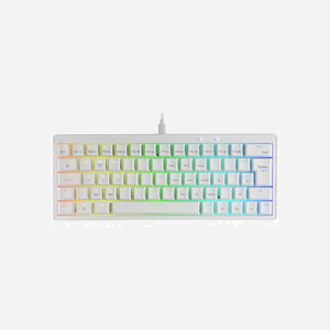 Clavier Mars Gaming MKMINIPRO Blanc, USB, 60%, Switches Mécaniques SKN Yellow, RGB, Anti-Ghosting, Keycaps Double Injection, Compatible Windows/macOS/Linux - Miniature 1