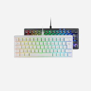 Clavier Mars Gaming MKMINIPRO Blanc, USB, 60%, Switches Mécaniques SKN Yellow, RGB, Anti-Ghosting, Keycaps Double Injection, Compatible Windows/macOS/Linux - Miniature 2