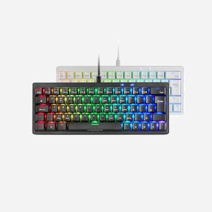 Clavier Mars Gaming MKMINIPRO Blanc, USB, 60%, Switches Mécaniques SKN Yellow, RGB, Anti-Ghosting, Keycaps Double Injection, Compatible Windows/macOS/Linux - Miniature 3