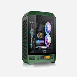 Thermaltake 300 Racing Green Micro Tower : Boîtier PC Micro ATX/Mini-ITX Vert, 3x3.5", 2x2.5", USB 3.2 Gen 1/Gen 2, SPCC, Filtre anti-poussière, Ref CA-1Y4-00SCWN-00