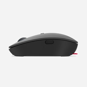 Souris Lenovo Go Multi-Device Optique 2400 DPI RF sans fil + Bluetooth, Ambidextre, 5 Boutons, USB Type-C, Noir/Gris - Miniature 3