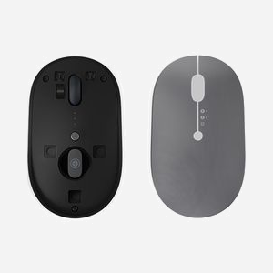 Souris Lenovo Go Multi-Device Optique 2400 DPI RF sans fil + Bluetooth, Ambidextre, 5 Boutons, USB Type-C, Noir/Gris - Miniature 5