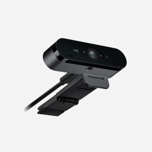 Logitech BRIO Webcam 4K Ultra HD 13MP, Résolution 4096x2160, Zoom 5x, USB, Double Micro Omnidirectionnel, Compatible Windows/macOS, Noir