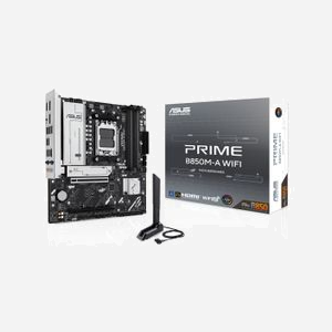 ASUS PRIME B850M-A WIFI Carte mère micro ATX AMD B850 Socket AM5 Ryzen 7000/8000/9000 DDR5 256Go Wi-Fi 6E 2.5GbE M.2 SATA III RAID - Miniature 1