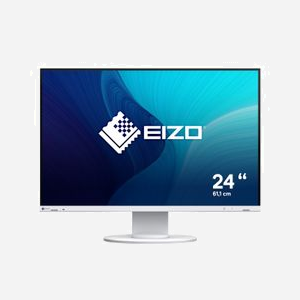EIZO FlexScan EV2410R-WT Écran LCD 24.1" WUXGA (1920x1200) IPS, 5ms GTG, 350cd/m², Hub USB 3.2 Gen 1, DisplayPort/DVI-D/VGA, Blanc - Miniature 1