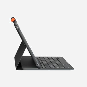 Logitech Slim Folio 920-009476, Clavier QWERTZ Suisse Bluetooth, Batterie Li-Ion 220mAh, Compatibilité Apple, iOS, Graphite, Touches 1.7cm, Course 1.5mm - Miniature 5