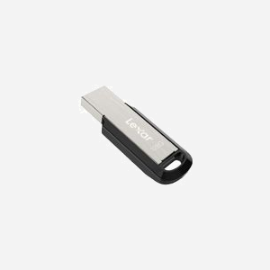 Lexar JumpDrive M400 128Go USB 3.2 Gen 1 Type-A Argent - Lecture 150Mo/s, Format Slide, Protection AES 256-bit, 47.2x16.3x6.2mm, 4.82g - Miniature 3