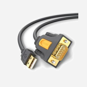 Câble Ugreen 20210 USB 2.0 vers RS-232 Noir 1m - Connecteur USB 2.0 Type A mâle vers connecteur Série DB9 mâle - Longueur 1 mètre - Unité
