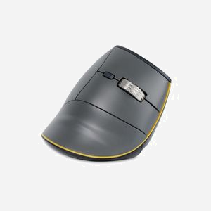 BakkerElkhuizen FastForward Souris Ergonomique Verticale Droitier, RF Wireless + Bluetooth + USB-C, Optique 500 DPI, 8 Boutons, Compatible Windows/macOS/Linux