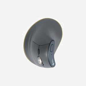 BakkerElkhuizen FastForward Souris Ergonomique Verticale Droitier, RF Wireless + Bluetooth + USB-C, Optique 500 DPI, 8 Boutons, Compatible Windows/macOS/Linux - Miniature 3