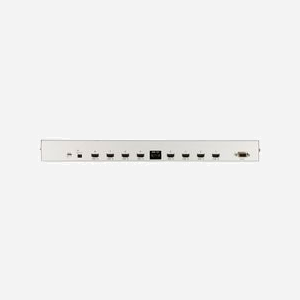 ATEN VS0801H Commutateur Matriciel HDMI 8 Ports Entrée/1 Sortie, Résolution max 1920x1080 (Full HD), HDCP, Compatible 3D, RS-232, Métal, Noir/Argent - Miniature 3