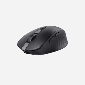 Trust Ozaa Souris Bureau Multi-Appareils RF sans fil + Bluetooth, 3200 DPI Optique, 6 Boutons, Batterie Intégrée, USB Type-C, Windows/macOS/ChromeOS