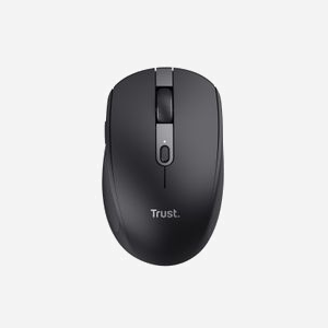 Trust Ozaa Souris Bureau Multi-Appareils RF sans fil + Bluetooth, 3200 DPI Optique, 6 Boutons, Batterie Intégrée, USB Type-C, Windows/macOS/ChromeOS - Miniature 3