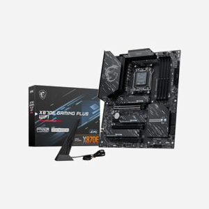 MSI X870E GAMING PLUS WIFI : Carte mère AMD X870E, Socket AM5, DDR5, Wi-Fi 7, 5GbE, 3x M.2, ATX, Supports RAID 0/1/5/10, ports USB 3.2 Gen 1/Gen 2.