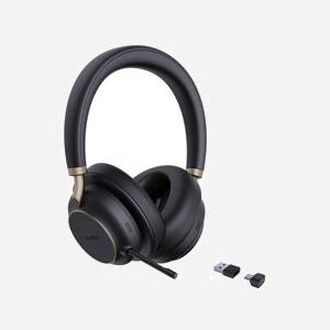 Yealink BH76 Plus Casque Binaural Arceau Noir USB-C/A & Bluetooth 5.3 Portée 45m, Autonomie 35h, ANC Hybride, 5 Micros, Recharge sans Fil, Compatible Teams - Miniature 2