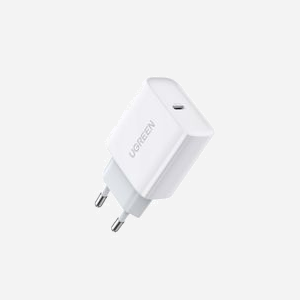 Ugreen 60450 Chargeur Secteur Universel 20W Quick Charge 4+ USB Power Delivery 3.0 100-240V Protection Surtension/Courant/Température Blanc