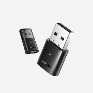 Ugreen 80889 Adaptateur Bluetooth 5.0 USB 2.0, Débit 20 Mbit/s, Profils A2DP/AVRCP/DID/GAVDP/HID/HSP/IOPT/PAN, Compatible Windows, Noir - Miniature 1