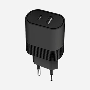 Bigben Connected BASECS2USBACPDB Chargeur Secteur Noir 32W USB-A + USB-C Power Delivery compatible Android/iOS. Détection automatique du courant.