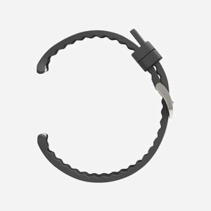 Bracelet Tissé Hybride Samsung ET-SBL70MBEGEU Gris Foncé pour Galaxy Watch Ultra, Tissu, Boucle Argent, Système de Fixation Facile - Miniature 4